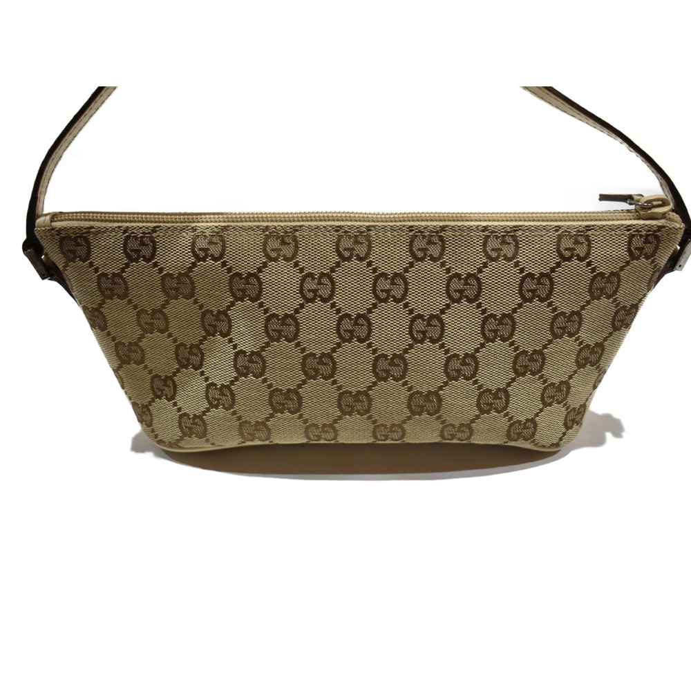 GUCCI GG Canvas Accessory Pouch Beige Tan Bag Handbag - Picture 4 of 5